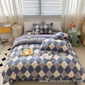 Quilt cover and sheet three piece set